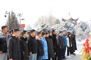 传承红色基因 弘扬爱国精神——公司世界杯8833300足球赴古浪战役纪念馆开展社会实践教学活动